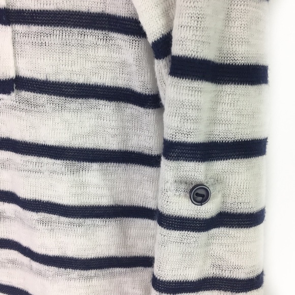 PLEIONE Top long sleeved nautical French Girl Fashion Mariner Size Small - Picture 4 of 6